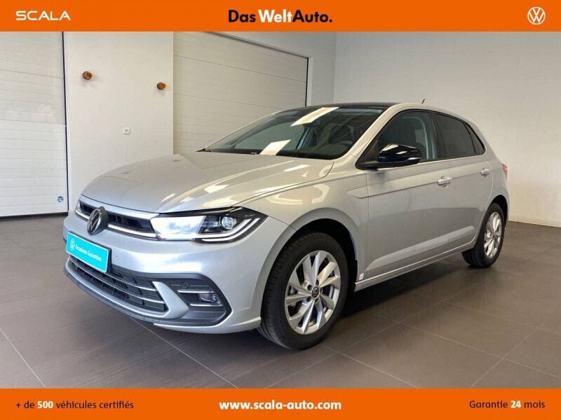 Reflet d'argent noir uni Utilisé 2022 VW Polo Style Citadine | 19 990 € (Prix juste) - Image 1/4