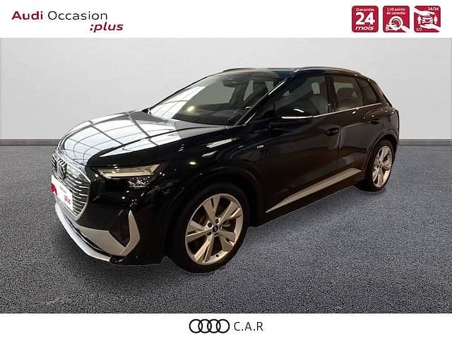 Noir Utilisé 2022 Audi Q4 e-tron S-Line SUV | 39 800 € (Prix juste) - Image 1/4