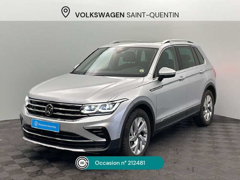 Gris Utilisé 2021 VW Tiguan Elegance SUV | 29 490 € (Bon prix) - Image 1/4