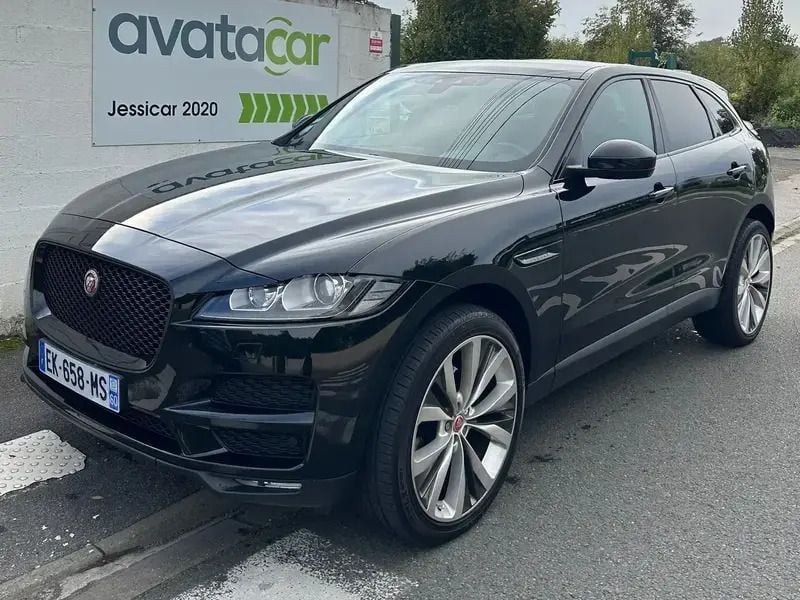 Noir Utilisé 2017 Jaguar F-Pace Portfolio SUV | 29 990 € (Prix cher) - Image 1/4