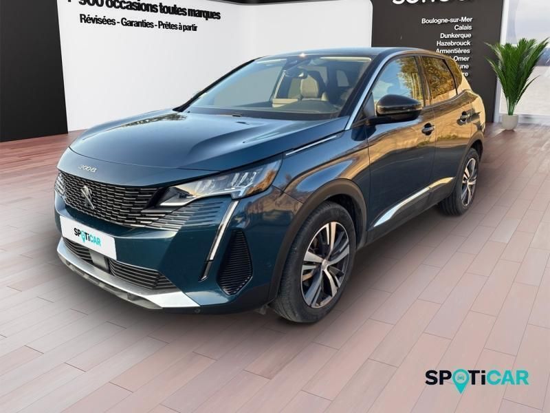 Bleue Utilisé 2022 Peugeot 3008 Allure SUV | 23 590 € (Prix juste) - Image 1/3