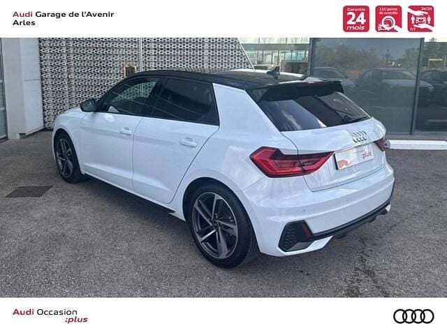 Occasion Audi A1 Sportback S-line plus 116 ch (85 kW) 2025 Blanc glacier métallisé noir mythe métallisé Citadine