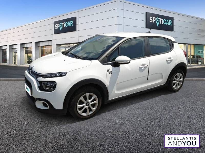 Blanc Utilisé 2023 Citroën C3 PureTech Citadine | 11 490 € (Prix juste) - Image 1/4