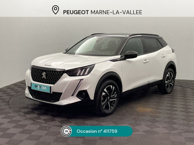 Blanc Utilisé 2021 Peugeot 2008 GT-line SUV | 14 980 € (Prix juste) - Image 1/4