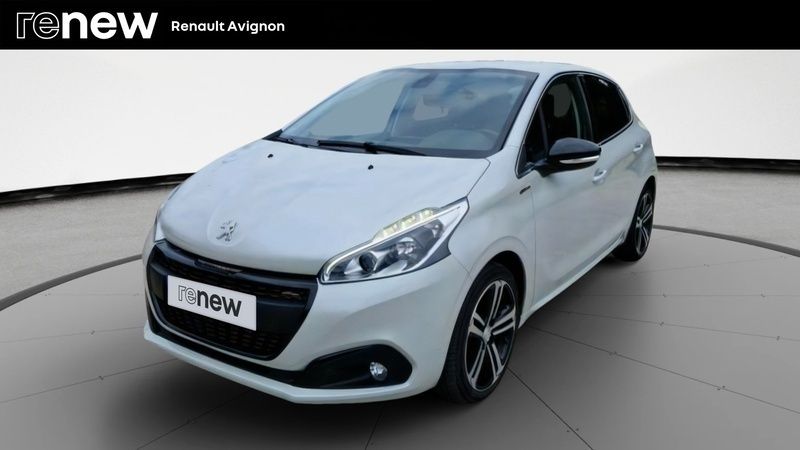 Blanc Utilisé 2018 Peugeot 208 GT-line Citadine | 10 299 € (Prix juste) - Image 1/4