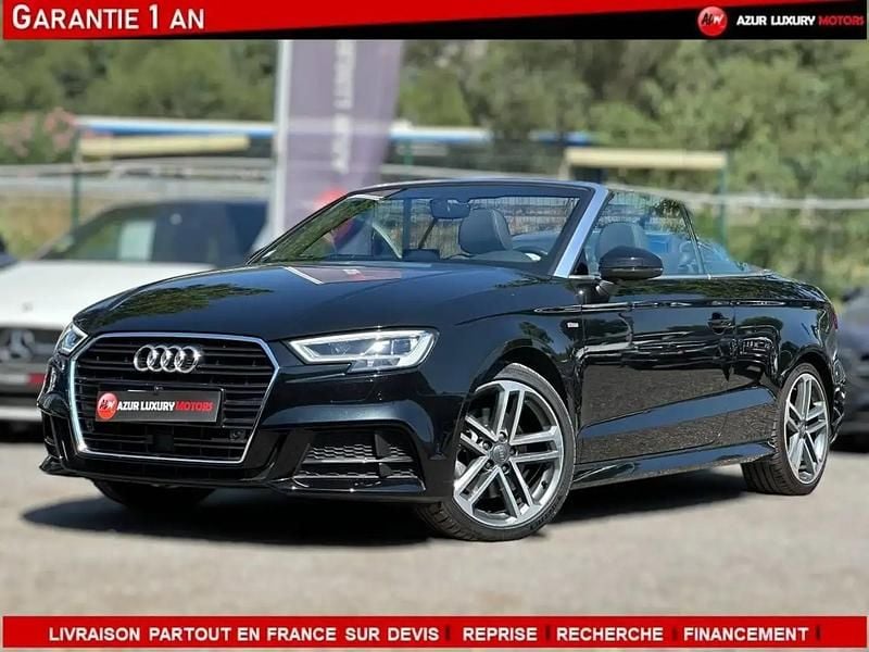 Noir Occasion 2019 Audi A3 Cabriolet S-line plus Cabriolet | 30 990 € - Image 1/4
