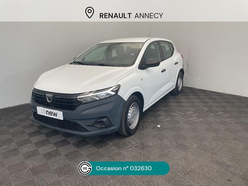 Blanc Utilisé 2021 Dacia Sandero Acces Citadine | 8 990 € (Bon prix) - Image 1/4