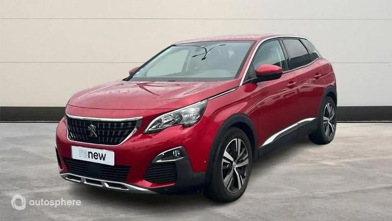 Rouge Utilisé 2018 Peugeot 3008 Allure SUV | 14 999 € (Super prix) - Image 1/4