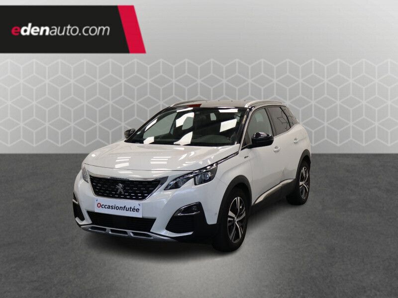 Blanc Utilisé 2019 Peugeot 3008 GT-line | 13 750 € (Bon prix) - Image 1/4
