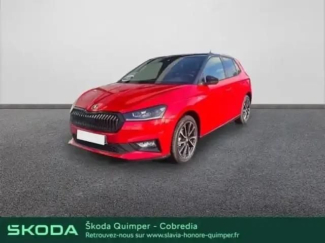 Rouge velvet métal prm (color concept) Occasion 2025 Skoda Fabia Monte Carlo Berline | 21 990 € (Prix cher) - Image 1/4