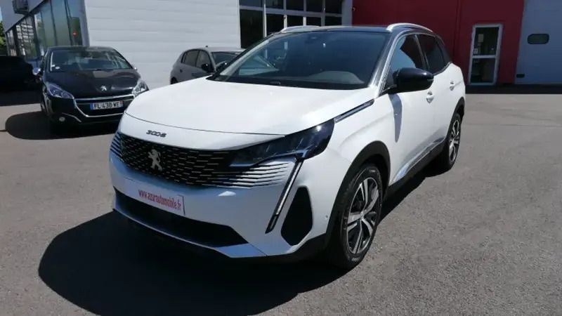 Blanc Utilisé 2021 Peugeot 3008 Allure SUV | 21 500 € (Prix juste) - Image 1/2