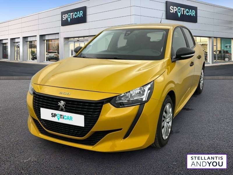 Jaune Utilisé 2021 Peugeot 208 S Citadine | 10 290 € (Prix juste) - Image 1/3