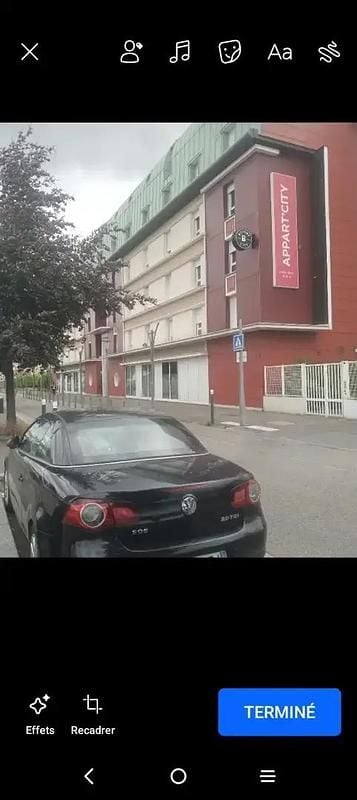 Noir Occasion 2008 VW Eos Sportline Cabriolet | 3 000 € - Image 1/4