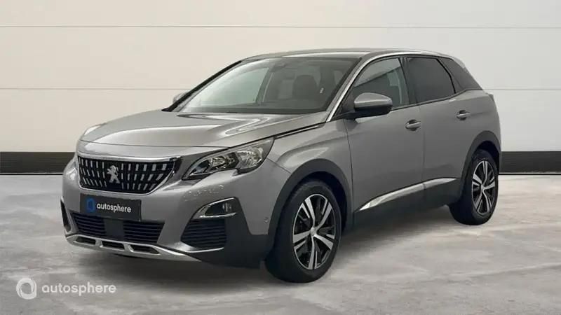 Gris Utilisé 2018 Peugeot 3008 Allure SUV | 14 999 € (Prix juste) - Image 1/4