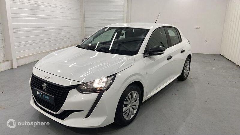 Blanc banquise (o) Utilisé 2021 Peugeot 208 S Citadine | 9 999 € (Bon prix) - Image 1/4