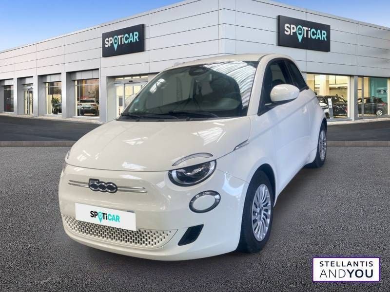 Blanc Utilisé 2021 Fiat 500e Action Berline | 11 490 € (Bon prix) - Image 1/4