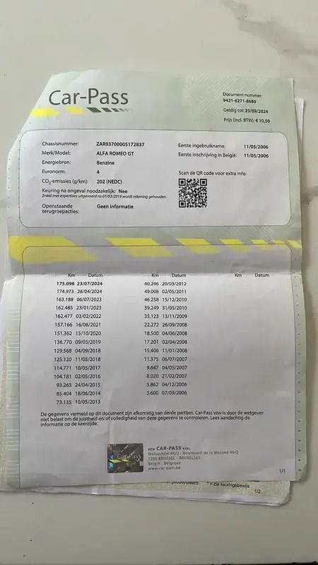 Utilisé 2007 Alfa Romeo GT Coupé | 2 500 € - Image 1/4