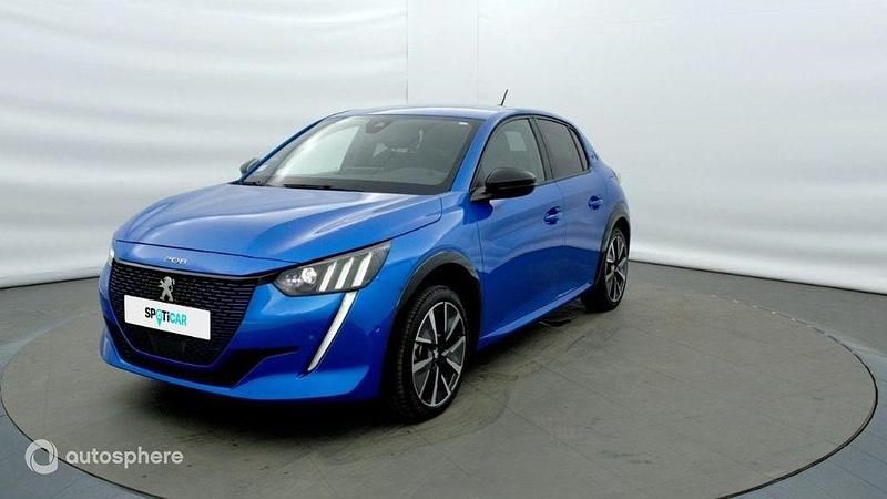 Jaune Occasion 2022 Peugeot e-208 GT Citadine | 15 889 € (Prix juste) - Image 1/4