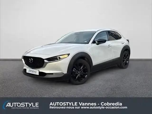 Ceramic white métallisé Occasion 2024 Mazda CX-30 Homura-Line SUV | 26 490 € (Prix juste) - Image 1/4