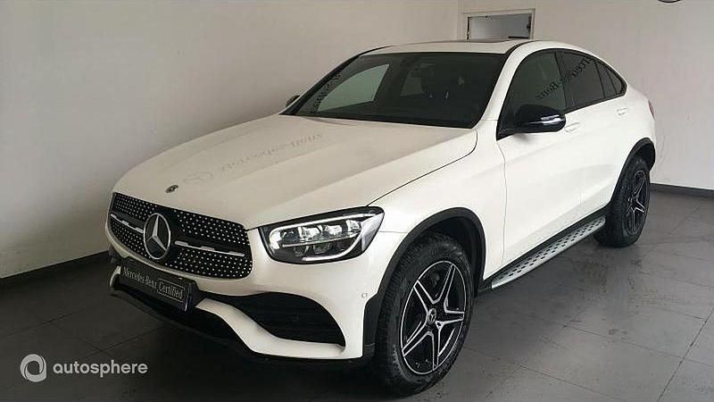 Noir Utilisé 2022 Mercedes GLC300 AMG line Coupé | 48 999 € (Prix juste) - Image 1/4