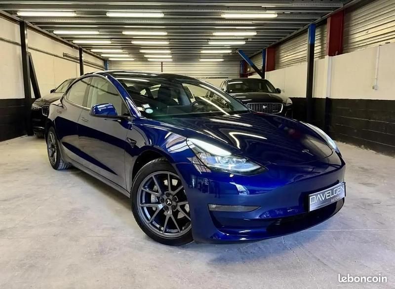 Bleu Utilisé 2021 Tesla Model 3 Long Range Berline | 24 990 € (Super prix) - Image 1/4