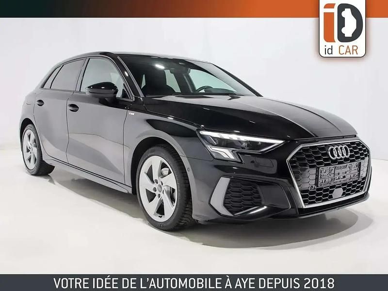 Noir Utilisé 2023 Audi A3 Sportback S-Line Berline | 29 890 € (Prix juste) - Image 1/4