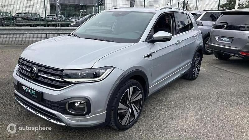Gris Utilisé 2022 VW T-Cross R-line SUV | 21 999 € (Prix juste) - Image 1/4