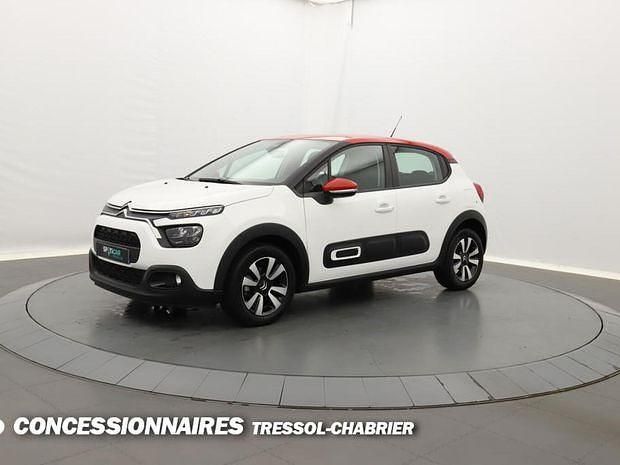 Blanc Utilisé 2021 Citroën C3 PureTech Citadine | 10 590 € (Prix juste) - Image 1/4