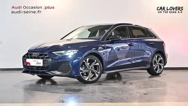 Bleu navarre.metallise Occasion 2025 Audi A3 S-Line Berline | 30 990 € (Super prix) - Image 1/4