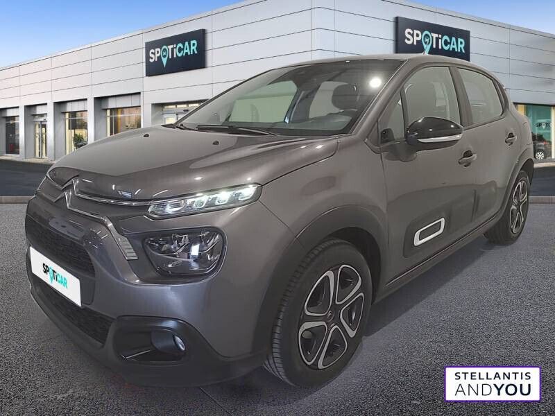 Gris Utilisé 2021 Citroën C3 PureTech Citadine | 11 490 € (Prix juste) - Image 1/4