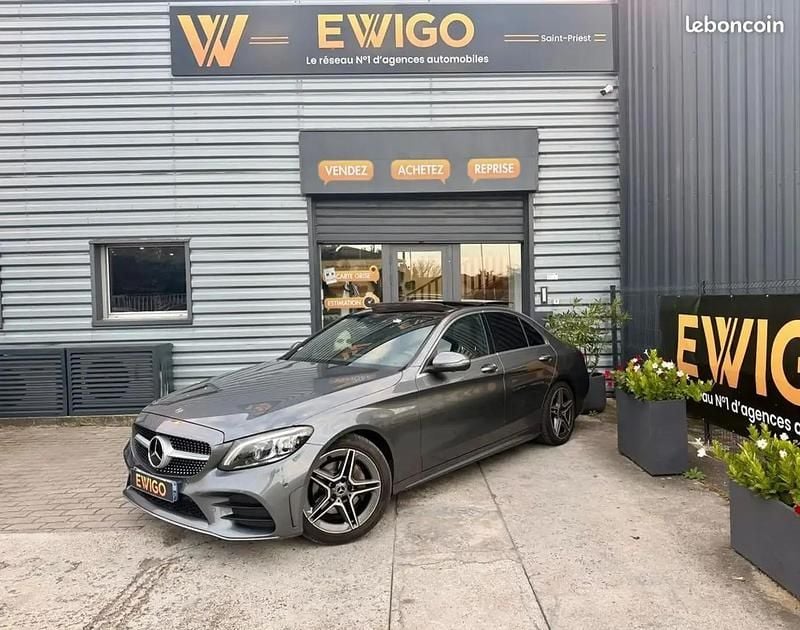 Gris Occasion 2018 Mercedes C220 AMG line Berline | 25 480 € (Prix juste) - Image 1/4