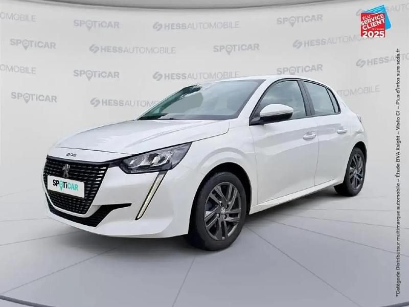Blanc Utilisé 2021 Peugeot 208 Active Citadine | 10 999 € (Prix juste) - Image 1/4