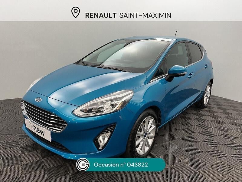 Bleu Occasion 2018 Ford Fiesta Titanium Berline | 11 990 € (Prix juste) - Image 1/4