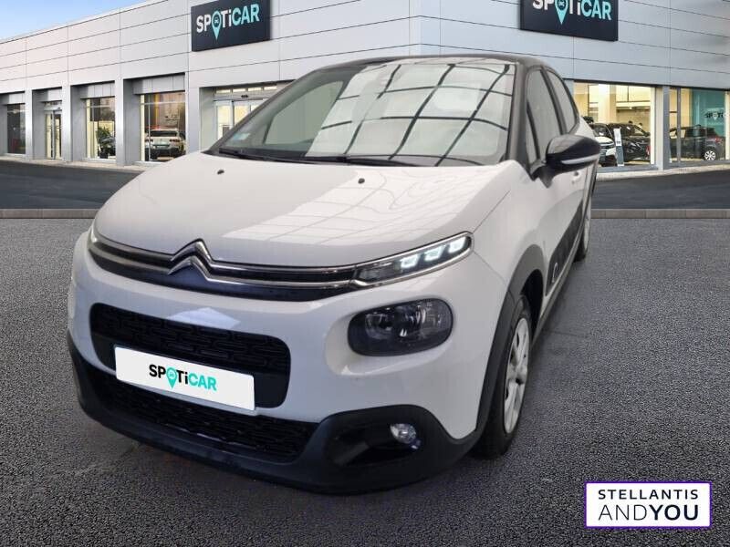 Blanc Utilisé 2018 Citroën C3 Feel Citadine | 7 990 € (Prix juste) - Image 1/4