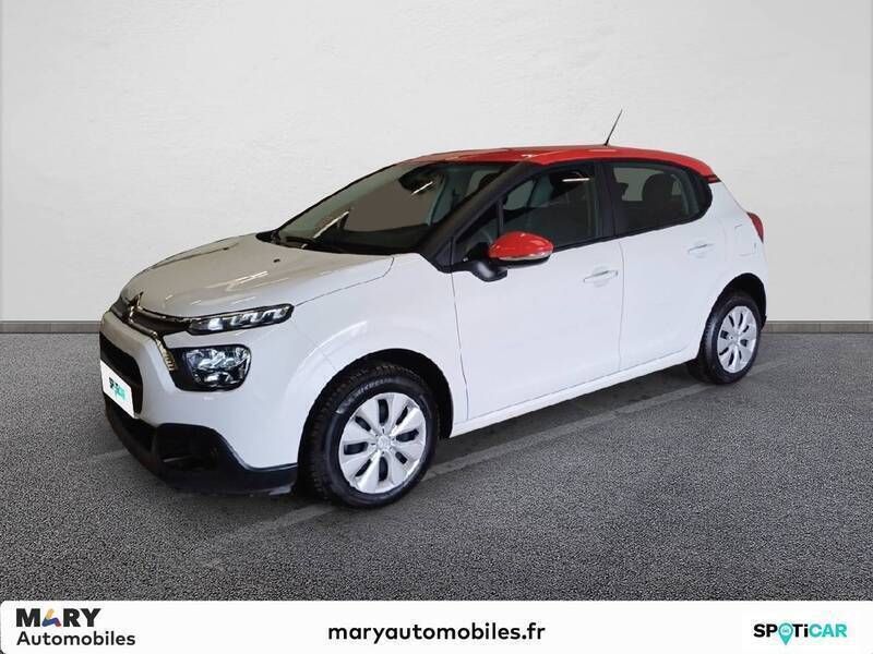 Blanc Utilisé 2021 Citroën C3 PureTech Citadine | 10 490 € (Prix juste) - Image 1/3