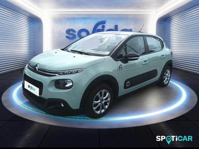 Noir Utilisé 2018 Citroën C3 PureTech Citadine | 9 490 € (Prix juste) - Image 1/4