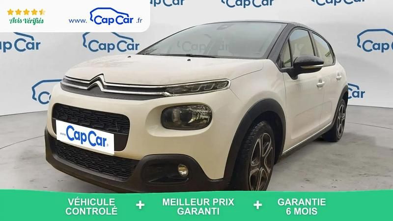 Blanc Utilisé 2017 Citroën C3 Feel Citadine | 8 490 € (Prix juste) - Image 1/4