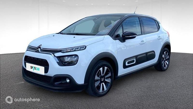 Blanc Occasion 2023 Citroën C3 PureTech Citadine | 12 278 € (Prix juste) - Image 1/4