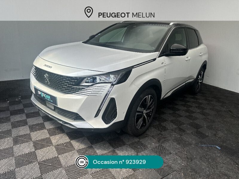 Blanc Utilisé 2021 Peugeot 3008 GT SUV | 20 480 € (Prix juste) - Image 1/4