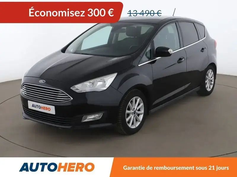 Noir Utilisé 2017 Ford C-MAX Titanium Monospace | 13 190 € (Prix juste) - Image 1/2