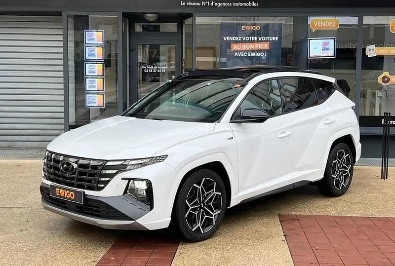 Blanc Occasion 2021 Hyundai Tucson N Line SUV | 23 490 € (Prix assez cher) - Image 1/4
