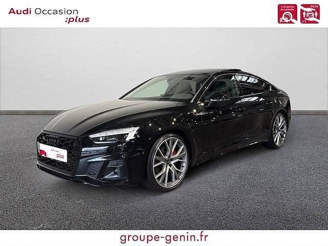 Noir mythe métallisé Utilisé 2024 Audi A5 Sportback S-Line | 58 990 € - Image 1/4