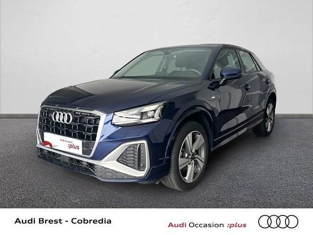 Bleu navarre métallisé Utilisé 2021 Audi Q2 Advanced Plus SUV | 28 990 € (Prix assez cher) - Image 1/4