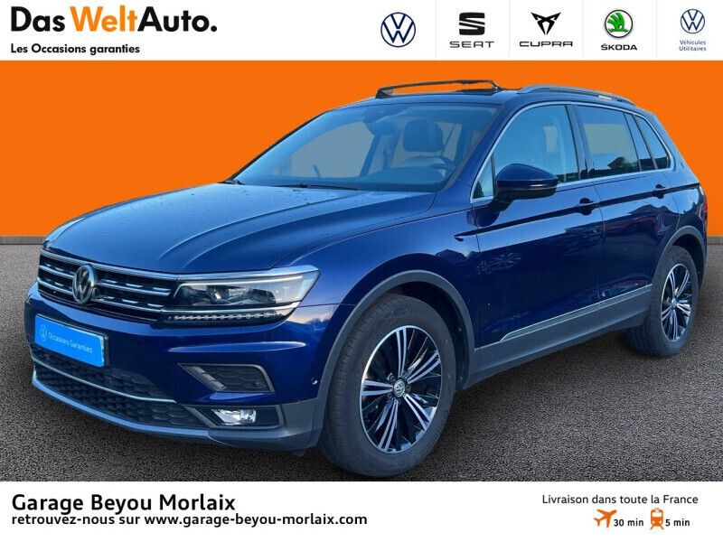 Bleu Utilisé 2020 VW Tiguan Exclusive SUV | 32 990 € (Prix cher) - Image 1/4