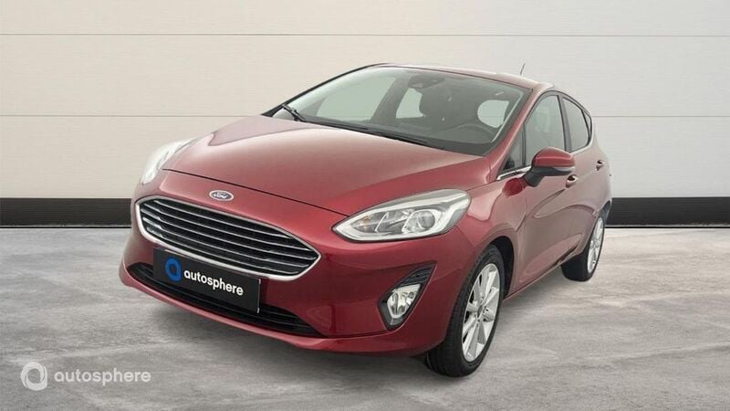 Rouge Utilisé 2017 Ford Fiesta Titanium Citadine | 11 299 € (Prix cher) - Image 1/4