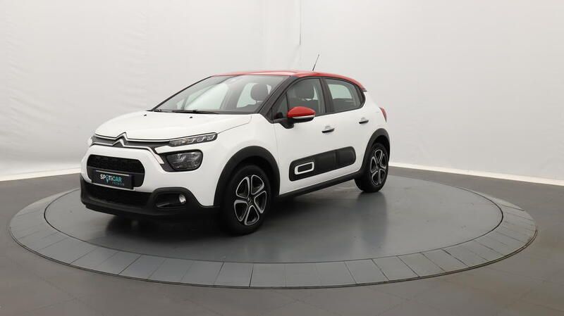 Blanc Utilisé 2022 Citroën C3 PureTech Citadine | 11 890 € (Prix juste) - Image 1/3