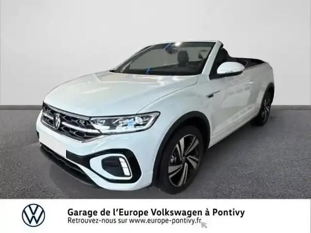 Blanc pur, capote noire Utilisé 2025 VW T-Roc Cabriolet R-line Cabriolet | 42 490 € - Image 1/4