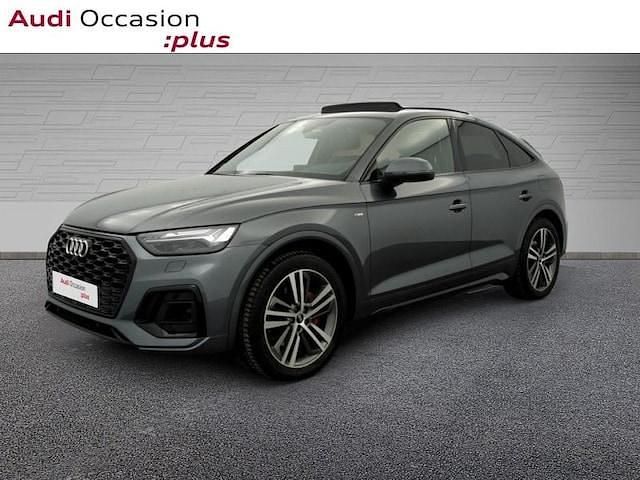 Gris daytona nacré Occasion 2021 Audi Q5 S-Line SUV | 48 900 € - Image 1/4