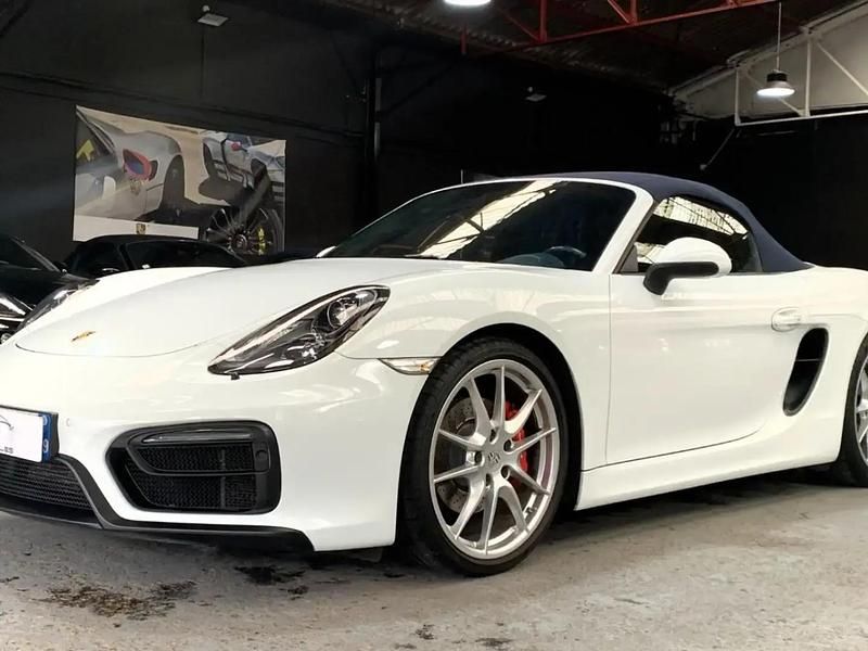 Blanc Utilisé 2015 Porsche Boxster GTS Chrono Cabriolet | 67 990 € - Image 1/4