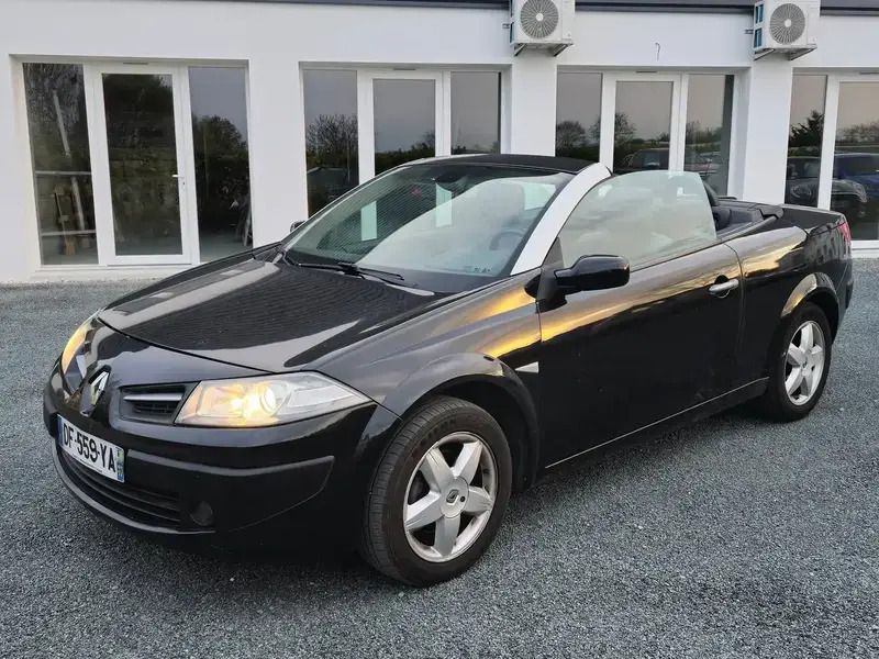 Noir Utilisé 2008 Renault Mégane Cabriolet Authentique Cabriolet | 3 490 € - Image 1/4